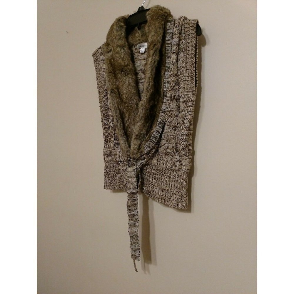 John‎ Paul Richard Sleeve Sweater Vest Small Brown Dark Academia Whimsigoth